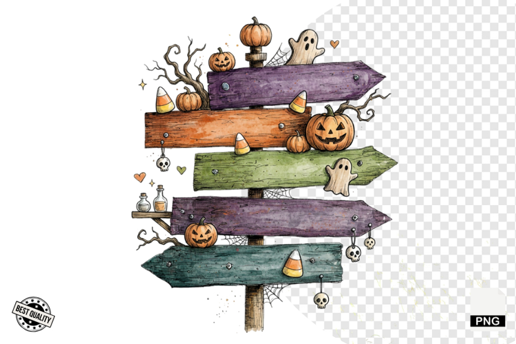 Halloween Autumn Signspots PNG