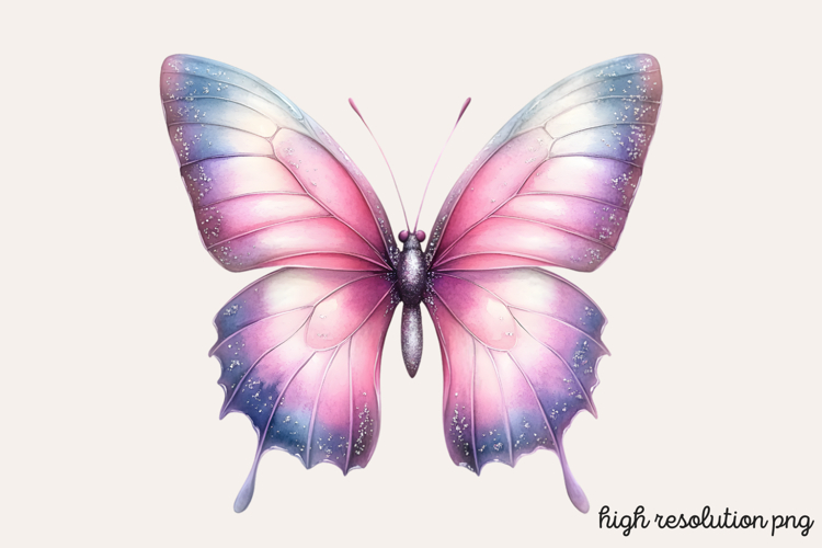 Pink Butterfly Clipart Image 24