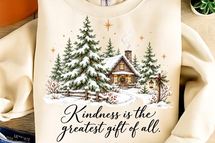 Rustic Christmas PNG, Farmhouse Christmas PNG, Christmas PNG example image 1