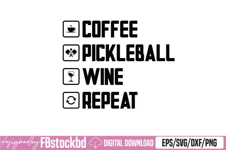 Womens Cute Pickle Ball Grandma Gift Coffee Pickleball Wine
