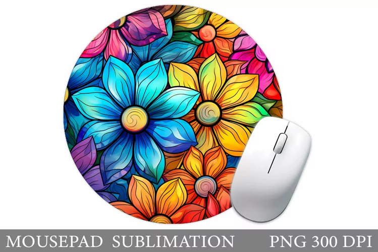 Flowers Mouse Pad Design. Flowers Mouse Pad Sublimation