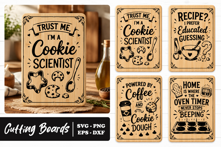 Funny Cookie Baking Quotes SVG PNG