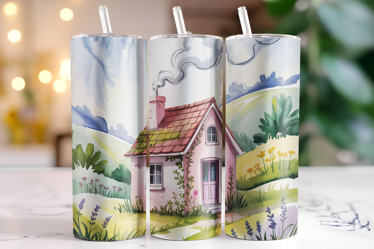 House Tumbler Wrap | Sublimation | Tumblers