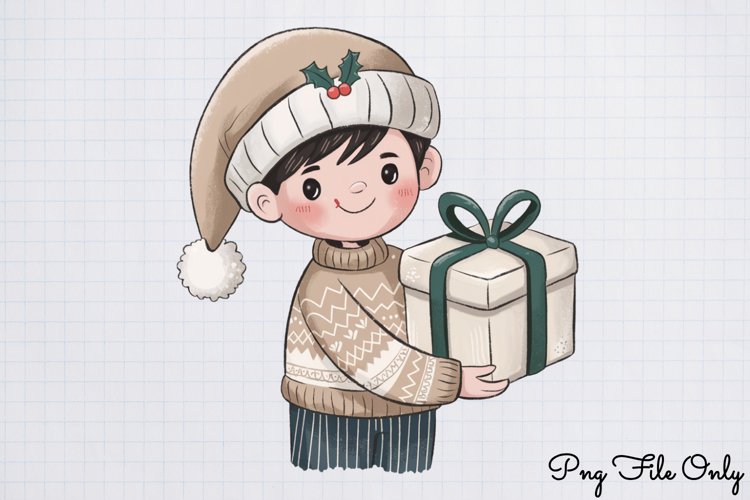 Boho Christmas Clipart Image 7