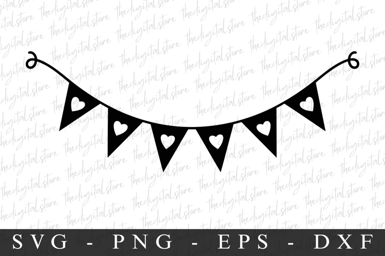 Hearts Banner SVG | SVG Cut files | Cricut