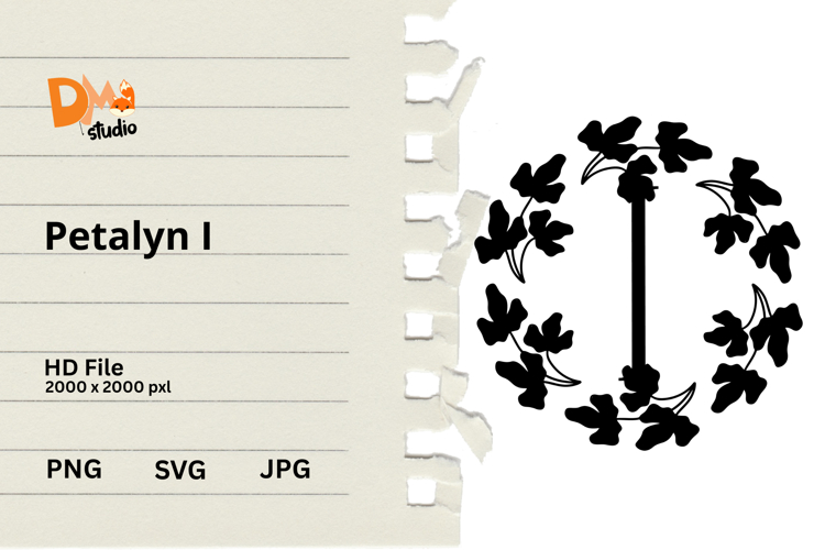 Floral Monogram Letter Svg Image 22