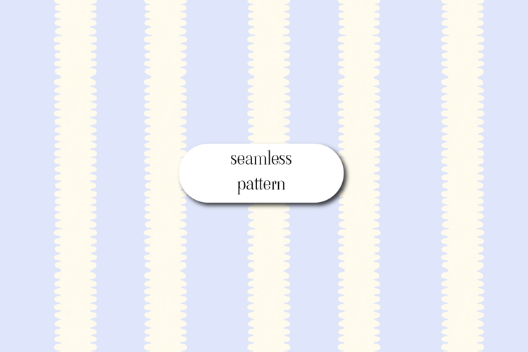 Seamless Pastel Stripe Pattern in Soft Blue and Cream