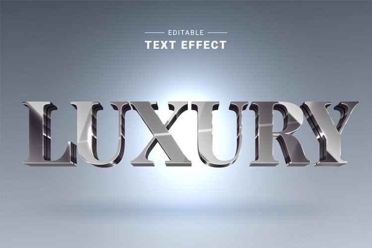 Editable Text Effect for Illustrator. Vector Graphic styles example image 1