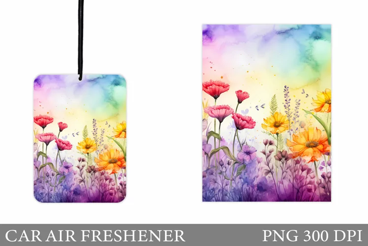Wildflowers Car Air Freshener. Car Air Freshener Design