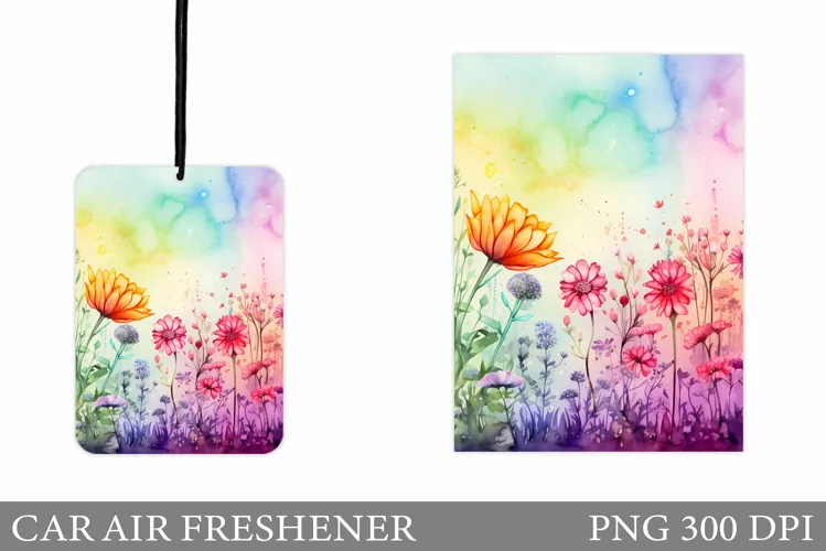 Wildflowers Car Air Freshener. Summer Car Air Freshener