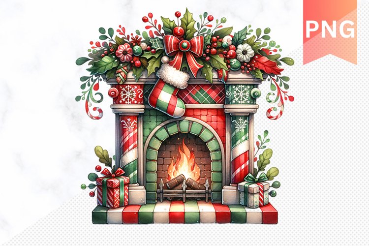 Christmas Fireplace Png Image 14