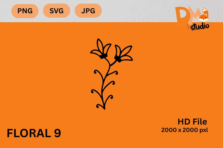 Floral Vector Image 16