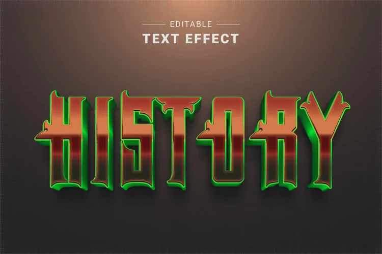 Editable Text Effect for Illustrator. Vector Graphic styles