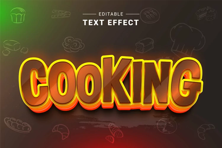 Editable Text Effect for Illustrator. Vector Graphic styles