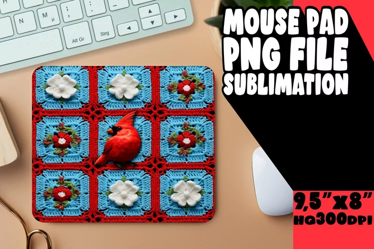 Holiday Cheer Sublimation Mouse Mats
