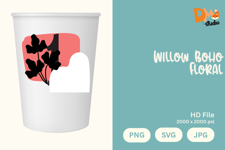 Willow Boho Floral Monogram