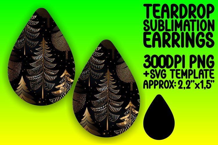 Holiday Cheer with Tree Teardrop Earrings