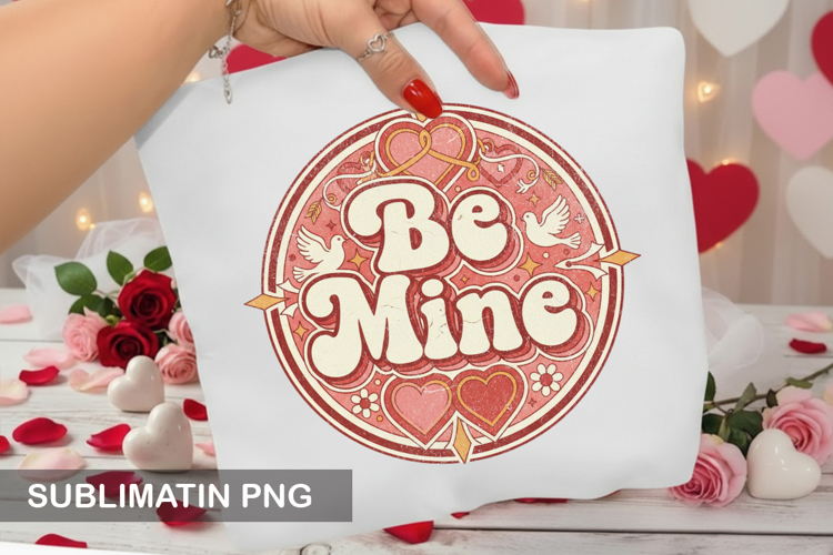 Be mine - Valentine Sublimation PNG Design