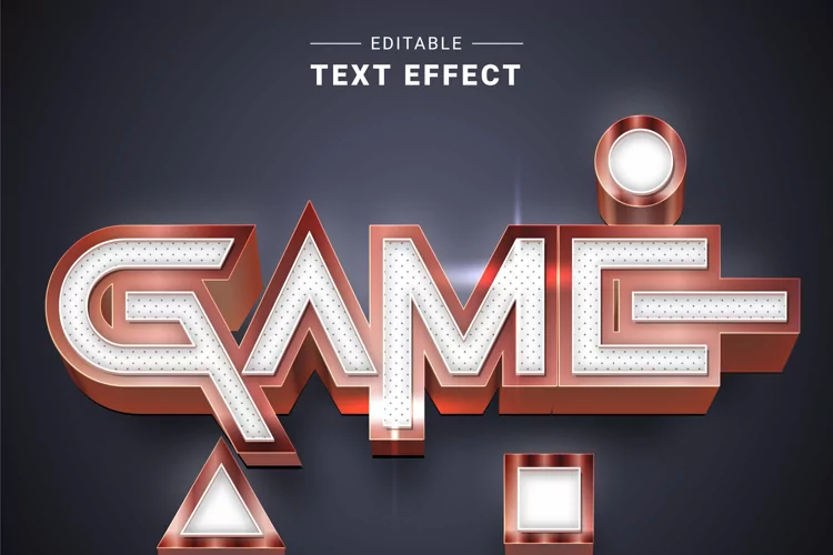 Editable Text Effect for Illustrator. Vector Graphic styles