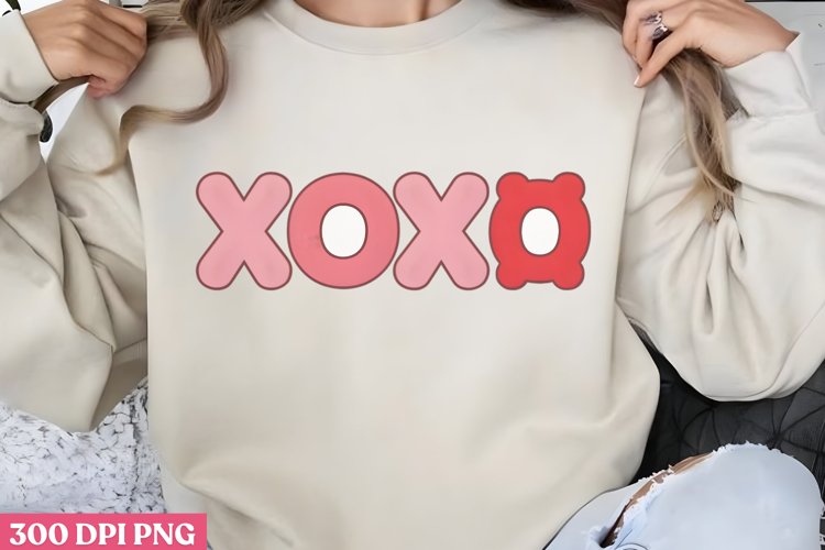 XOXO PNG, Retro Valentines Quotes Love PNG example image 1