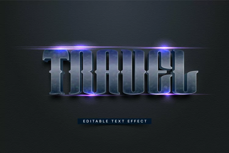 Editable Text Effect for Illustrator. Vector Graphic styles