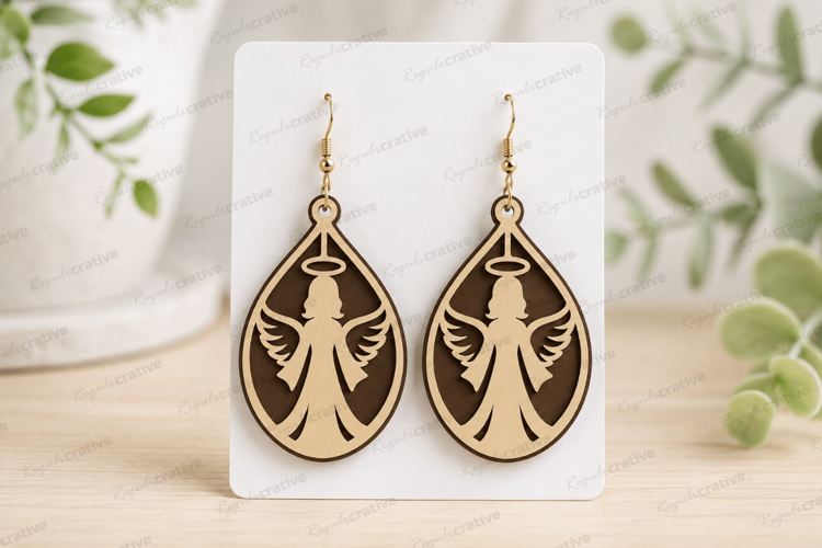 Christmas Earrings Laser Cut SVG File,Christmas Earrings SVG