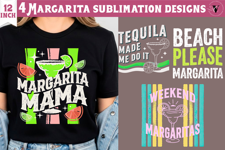 4 Summer Sublimation Clipart | Margarita PNG