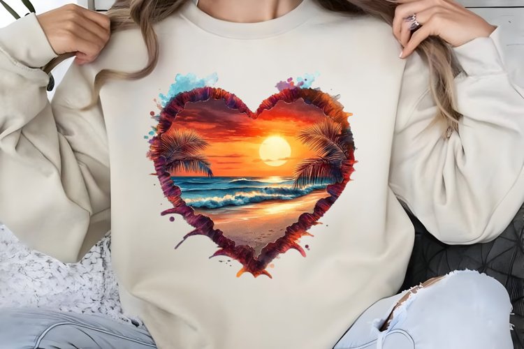 Watercolor Beach Clipart Image 13