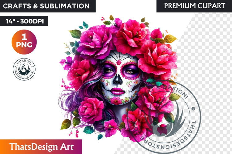 Sugar Skull Clipart Image 13