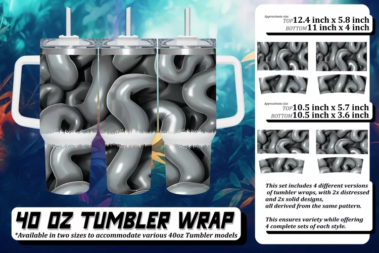 Bold Color 3D Tumbler Design