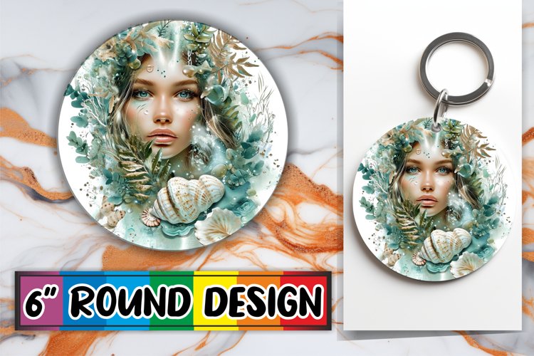 Sublimation Mermaid Circles