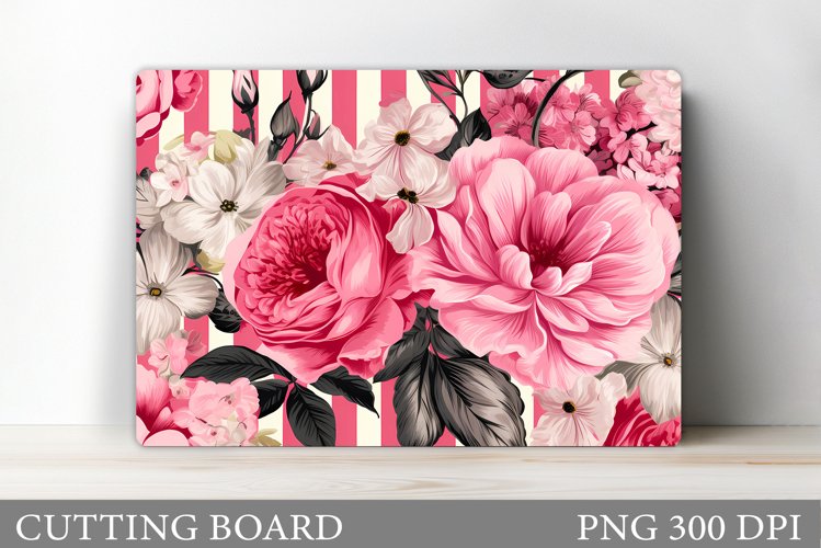 Flowers Kitchen Cutting Board Sublimation