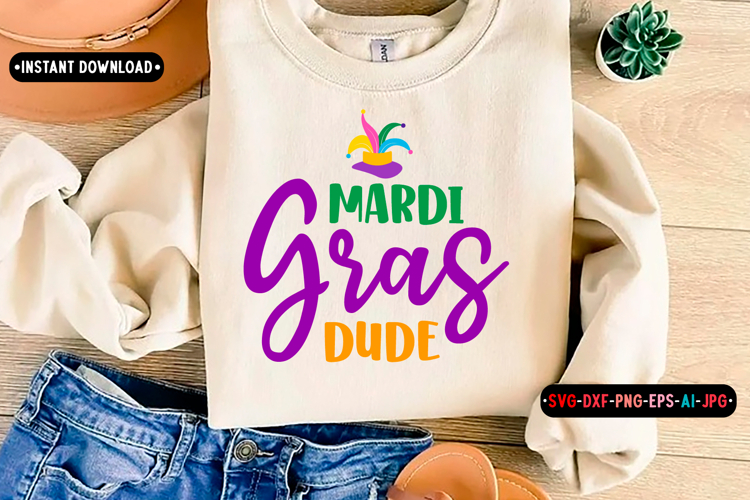 mardi gras dude Quotes SVG Design, Mardi gras
