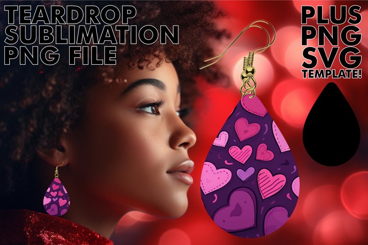 Elegant Heart Teardrop Dangles