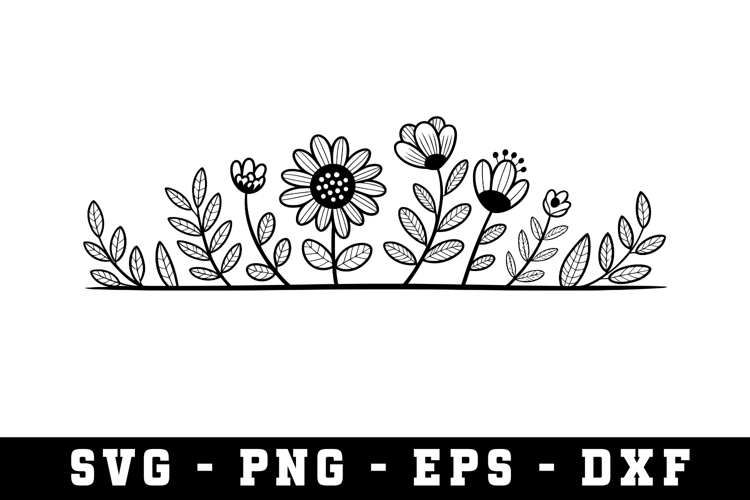 Wildflowers Svg Design | Svg Files for Cricut