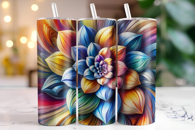 Flower Tumbler Wrap | Sublimation | Tumblers