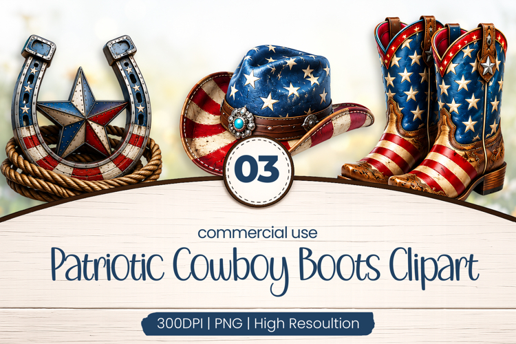 Cowboy Boots Clipart Image 2