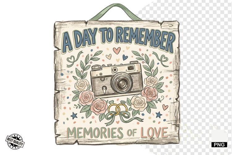 Wedding Day Sign PNG example image 1