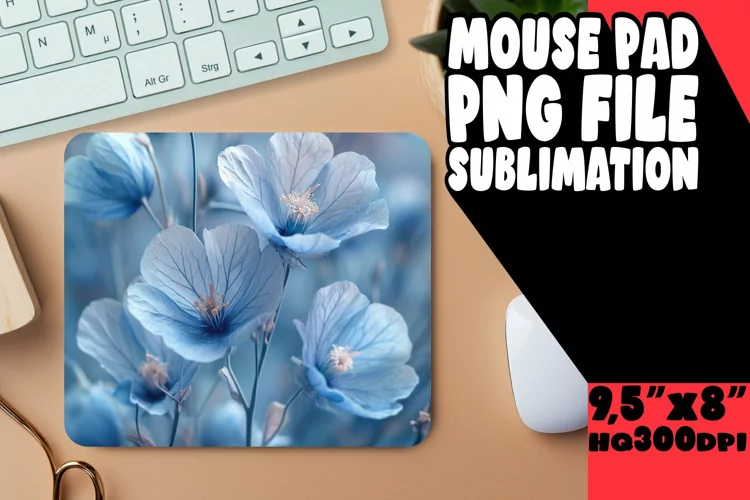 Springtime Blossoms: Sublimation Mouse Pad