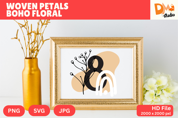 Floral Monogram Letter Svg Image 11