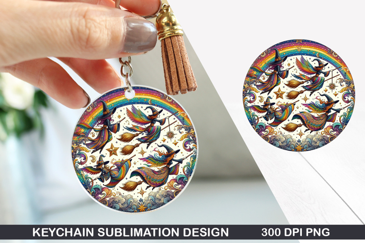 Halloween Keychain Sublimation - Halloween Keychain PNG