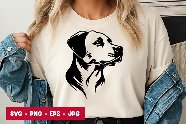 Aggressive Dog Head T-Shirt Design