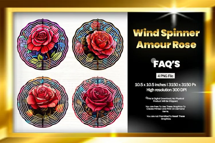 Amour Rose Wind Spinner Sublimation - 04 Variations
