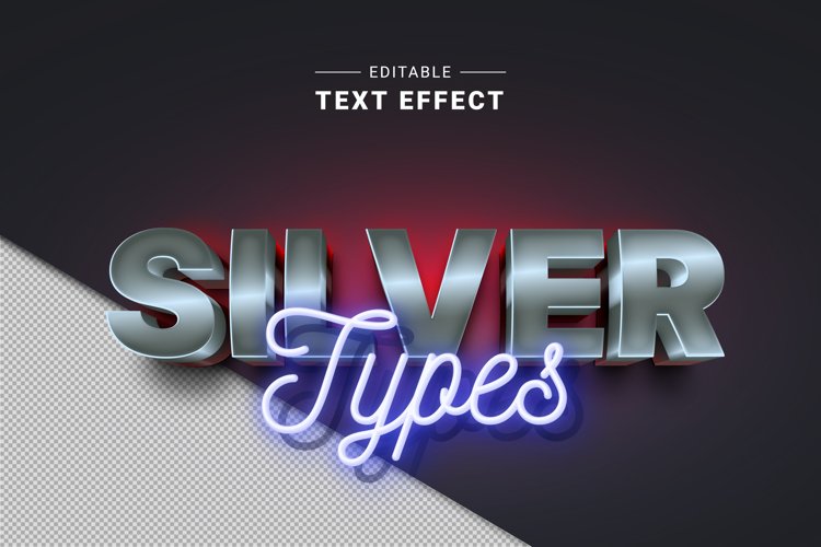 Editable Text Effect for Illustrator. Vector Graphic styles example image 1