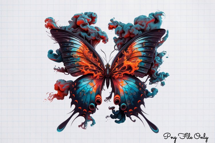 Smoke Butterflies Clipart PNG