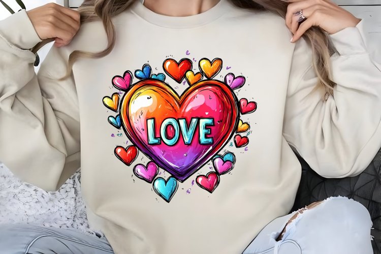 Retro Valentine Clipart PNG