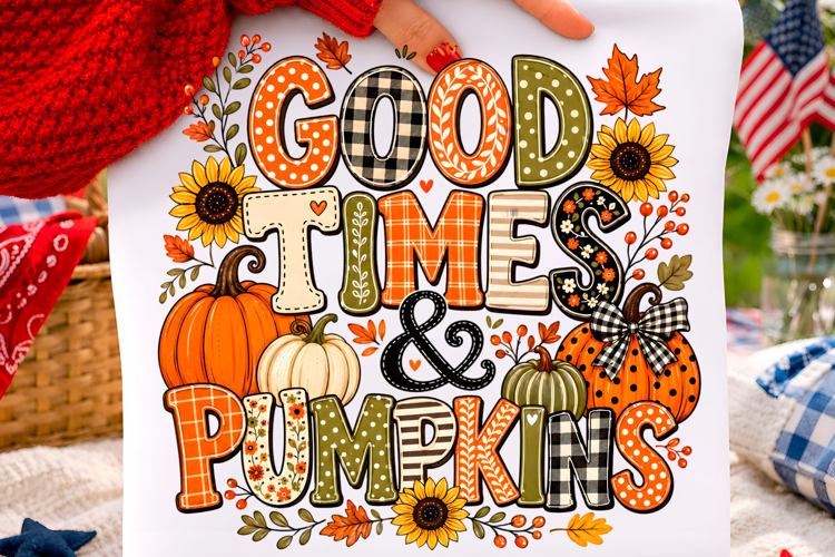 Good Times & Pumpkins Fall PNG