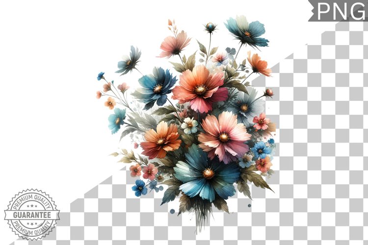 Flowers Sublimation - Clipart PNG Design