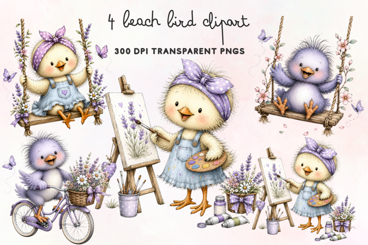 Beach Bird Clipart PNG