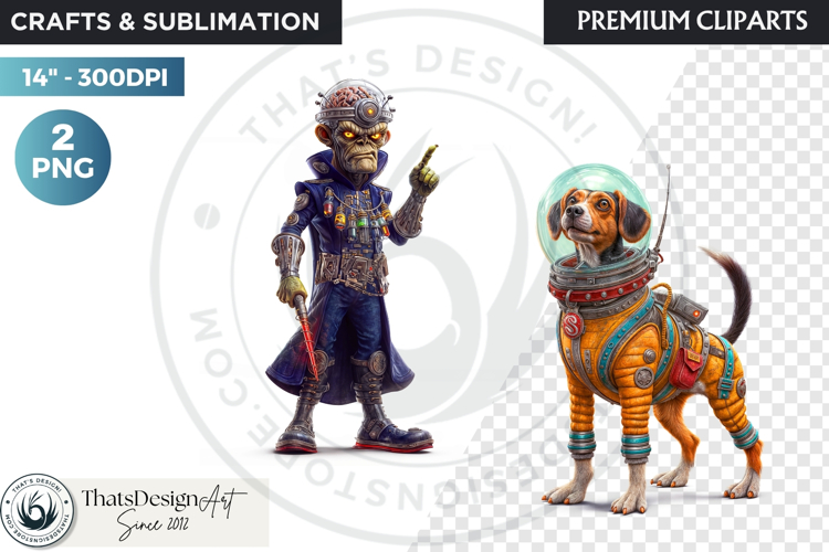 Cute Space Astronaut Clipart, Retro Space Adventure PNG